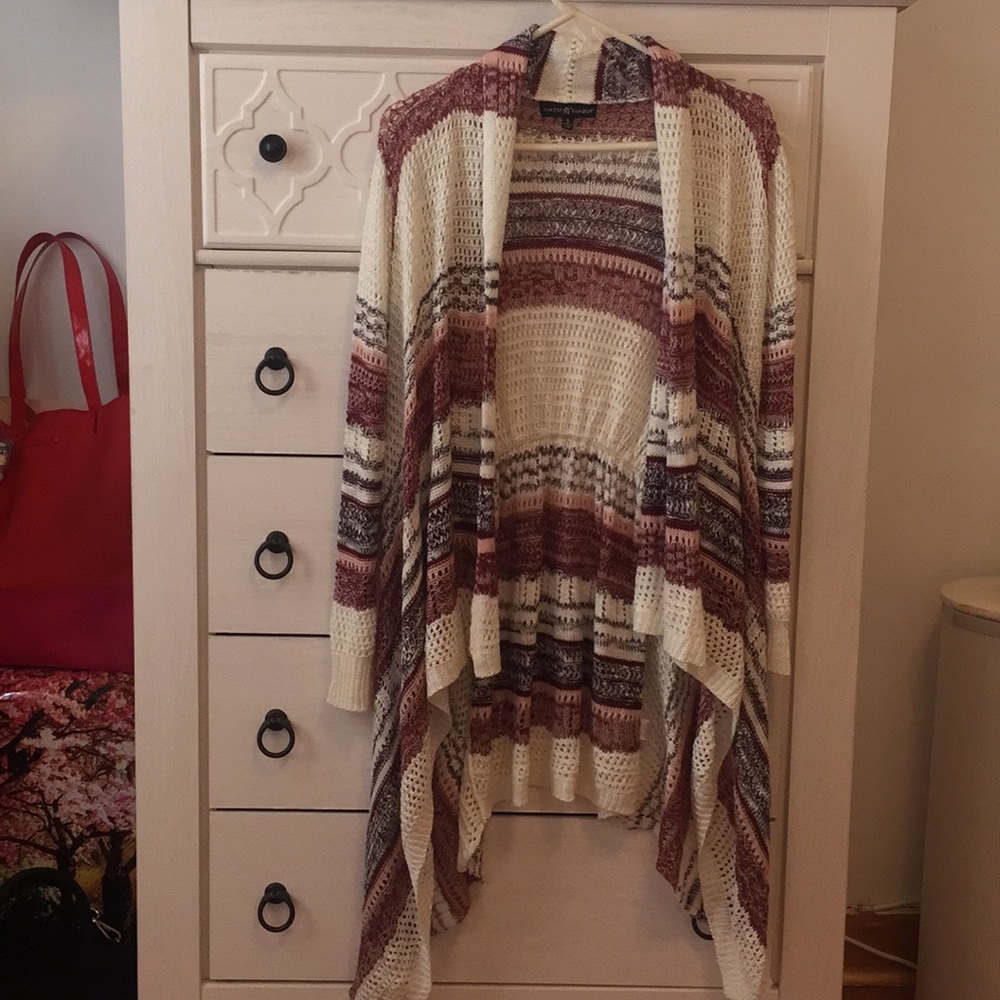 Multicolor striped cardigan